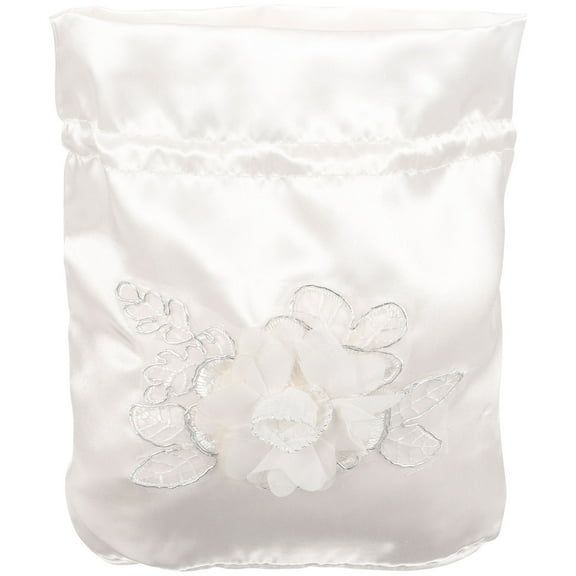 DRAFIDEEP Bridal Bags Floral White Tote Dolley Bag Fabric Money Purse Satin Wedding Decoration Bride Bridal Bags