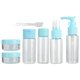 thumbnail image 1 of 7 unids/set portátil reutilizable vacío maquillaje botella con pulverizador loción crema contenedor Kit (azul), 1 of 8