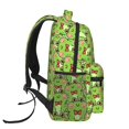 thumbnail image 3 of Disketp Cute Green Frog Mochila Estampada para Hombre y Mujer – Mochila Ligera Clásica con Múltiples Bolsillos para Universidad, Trabajo y Viajes-One Size, 3 of 5