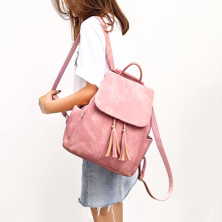 Leesechin Leather Backpack Purse For Women Leather Medium  display picture 3