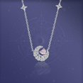 thumbnail image 1 of Dream heart moon necklace light luxury, sense of luxury, love clavicle chain, 1 of 4