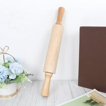 FESTFENDS Dough Rolling Rubber Wood Roller Pin for Home Use in Bakeries 1Set