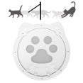 thumbnail image 4 of Plastic Cat Door, Interior Dog Door Reinforced Prevent Collision Magnetic  For Dogs White, 4 of 8