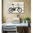 thumbnail image 2 of wall26 - Bicycle/Bike Silhouette II Artwork - Rustic Canvas Wall Art Home Art - 24x36 inches, 2 of 4