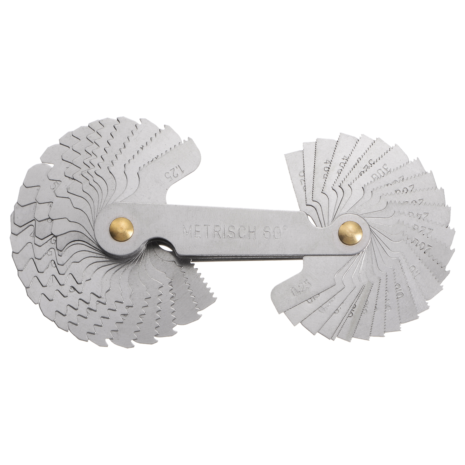 Uxcell Metric British Whitworth Screw Thread Pitch Gauge Tool Pitch Caliper Measuring Tool