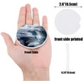 thumbnail image 2 of POGLIP White Fantasy Feather Set of 6 Car Coaster for Drinks, Absorbent Ceramic Stone Coasters Cup Mat with Cork Base for Home Kitchen Room Coffee Table Bar Decor, 2 of 5