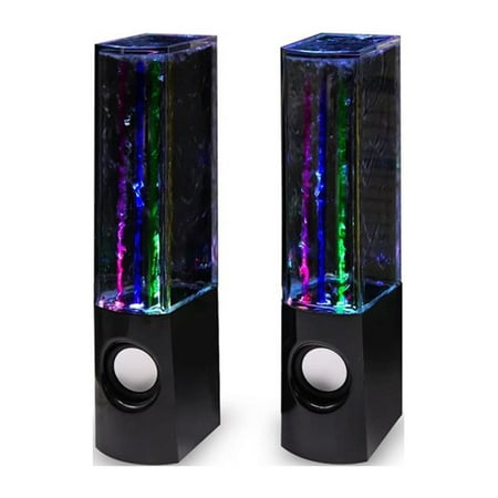 Aolyty Colorful LED Water Speaker with Dancing Fountain Light Show Sound for PC MP3 Player Laptops Smartphone