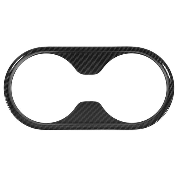Cup Holder Cover Frame,Carbon Fiber Style Cup Cup Holder Cover Frame
