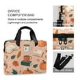 thumbnail image 4 of FORMRS 16" Laptop Bag Carrying Sleeve Case with Handle Travel Shoulder Briefcase, Pink Fall Coffee, 4 of 8