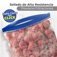 thumbnail image 4 of Berry Bloom Bolsas Reutilizables Para Congelador, 90 Piezas, Tamaño Galón 26.8X31cm Expandible, Bolsas Herméticas Doble Cierre Sin BPA, Superficie Para Escribir, Alimentos Carne Verduras Frutas Snacks, 4 of 10