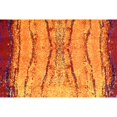 thumbnail image 4 of Unique Loom Métro Abstrait Zone Lanterne Tapis 4' x 6' Rectangle Jaune/rouge, 4 of 5