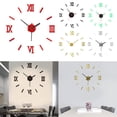 thumbnail image 4 of Diy Clock Luminous Wall Acrylic Punch-Free Silent Wall Clock Wall Sticker Red, 4 of 7