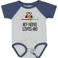thumbnail image 3 of Inktastic My Nana Loves Me Owl Girls Baby Bodysuit, 3 of 5