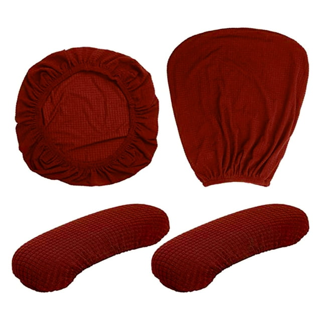 Housse Extensible pour Chaise de Bureau, Housse de Siège et de Dossier, Housses de Protection pour Chaise, Housses de Chaise de Jeu pour Chaises Pivotantes, Chaise de Jeu, Rouge