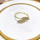 thumbnail image 3 of Servilleteros 12 piezas de botones de servilleta en forma de trébol de dos hojas dorado para bodas, hoteles, mesas, servilletas, anillos dorados, 3 of 5