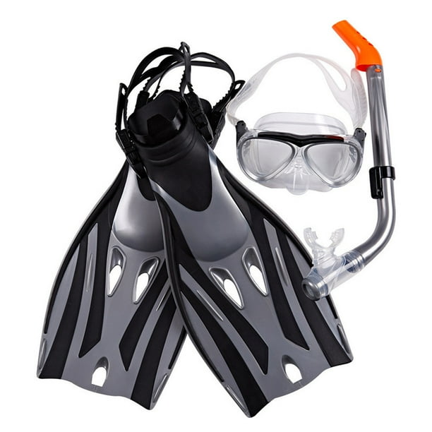 【JCXAGR】Mask Fin Snorkel Set Panoramic View Diving Mask, Diving Fin, Diving Snorkel Walmart
