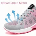 thumbnail image 3 of BERANMEY Women's Comfort Sneakers Lightweight Breathable Mesh Walking Shoes with Air Cushion for Casual Wear, 3 of 8