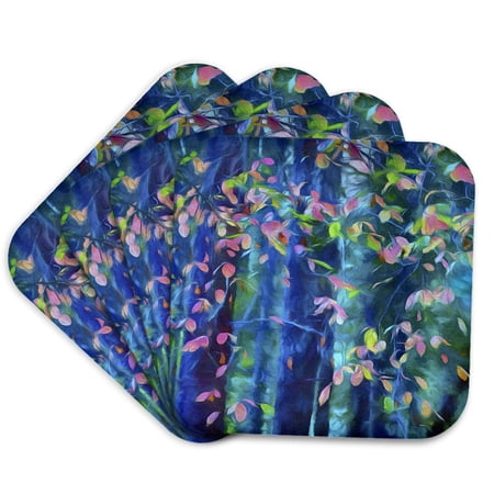 3drose, Usa, Oregon, Rogue River National Forest. Pacific Dogwood Leaves., Set of 4 Coasters - Soft