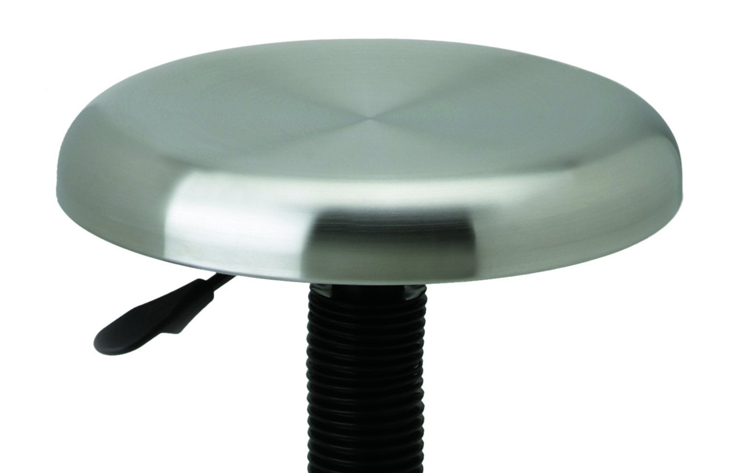 Seville Classics Contoured Silver Metallic Stainless Steel Work Stool