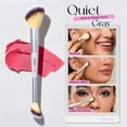 thumbnail image 5 of Jessup Face Makeup Brush Set 3pcs Double Sided Makeup Brushes for Foundation Contour Blush Highlight Concealer, Cruelty Free Cosmetic Tools Quiet Gray T521, 5 of 6