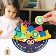thumbnail image 2 of Juego De Apilamiento De Búho De Madera Para Niños, Bloques De Equilibrio, Juguete Educativo Para Edades Tempranas, Habilidades Motoras Finas Y Juguete De Clasificación De Formas Cateissary FN005648-00, 2 of 6