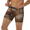 thumbnail image 3 of Picia Oil Painting Chicken And Duck Pattern Men's Athletic Long Leg Briefs , Performance Stretch Underwear，Moisture-Wicking, 3 of 7