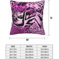 thumbnail image 3 of Pink Leopard Print Throw Pillow Covers 18x18 inch Set of 2 Outdoor and Indoor Decorative Pillow Cover for Patio Garden Living Room Bed Sofa, 3 of 6