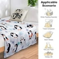 thumbnail image 5 of SSNTSY Penguin Blanket Fleece Throw Blanket Soft Plush Blanket 39.4 X 51.2 inch Washable Bedding for Home Office Couch Decor, 5 of 8