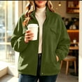 thumbnail image 6 of Tqcoqu Stand Collar Zip Up Jacket for Women, Long Sleeve Loose Casual Sweatshirt Cardigan with Patch Pocket, 2026 Fall Trendy Outfit, 6 of 9