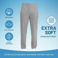 thumbnail image 3 of JMR Men's Fleece Sweatpants, Elastic Waistband/Open Bottom With Side Pockets-L, 3 of 7