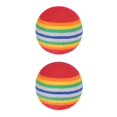 thumbnail image 1 of Greeniant Stripe Espuma Esponja Pelotas de golf Swing Práctica Entrenador Ayuda Herramienta de entrenamiento de golf, Rojo rojo rojo 2piezas, 1 of 6
