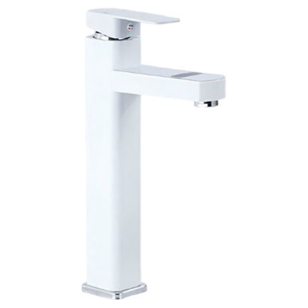 Monstrate Grifo de lavabo Digital, grifo de agua táctil, lavabo, grifos mezcladores inteligentes para el hogar, baño, baño, ducha, cocina Accesorios de baño blanco alto
