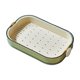 thumbnail image 2 of Escurridor de doble capa para el hogar, jabonera, escurridor de baño, rejilla de almacenamiento, bandeja para jabón, 2 of 5
