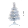 thumbnail image 2 of Coollooc 1FT Artificial Christmas Tree White Tabletop Christmas Tree with Plastic Stand Mini Xmas Pine Tree for Party Supplies Indoor Outdoor Holiday Home Decoration, 2 of 6