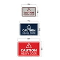 thumbnail image 6 of Signs ByLITA Classic Framed Caution Heavy Door Door or Wall Sign Easy Installation | Health And Safety | Building And Warning Sign (Black) - Large, 6 of 8