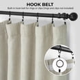 thumbnail image 3 of HPD Half Price Drapes Oatmeal Faux Linen Room Darkening Curtains for Bedroom & Living Room Curtains (1 Panel), Door & Window Curtains 108 inches long, Rod Pocket curtains & drapes, 50W X 108L, 3 of 11
