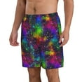 thumbnail image 2 of Naloa Bright Universe Men's Beach Shorts, Surfing shorts, Swim trunks, Quick Dry Swim Trunks for Surfing Beach Fun - Small, 2 of 9