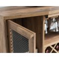 thumbnail image 6 of Gramercy Way Reclained Barnwood Bar Cabinet with Two Wire Mesh Curved Doors, 6 of 10