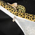 thumbnail image 4 of meiyoeat Gold Sparkle Monogram R Twin Duvet Cover,Leopard Glitter Bow Initial Print Twin Bedding For Girl,Black Reversible,2pcs,1 Duvet Cover and 1 Pillowcase, 4 of 6