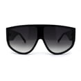 thumbnail image 1 of Hommes Incurvés Haut Grand Bouclier Racer Lunettes de Soleil Noir Fumée, 1 of 4