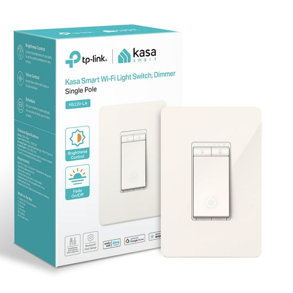 Interruptor de intensidad inteligente Kasa HS220-LA Light Almond unipolar
