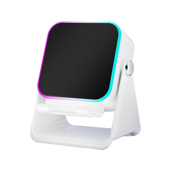 5 in 1 Wireless Induction Bluetooth Speaker with Adjustable Phone Stand HD Surround Sound 360 Rotation Colorful Light Rechargeable Ideal Gift for Men and Women Suitable for Indoor Use