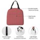 thumbnail image 4 of Easygdp Stripes Red White Bolsa Térmica Premium - Tela Oxford Impermeable, Gran Capacidad, Bolsillo Frontal, Unisex para Trabajo, Escuela, Actividades al Aire Libre y Picnics, 4 of 8
