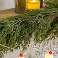 6 Ft Realistic Christmas Garland,Natural Droopy,Soft Bendable Garland ...