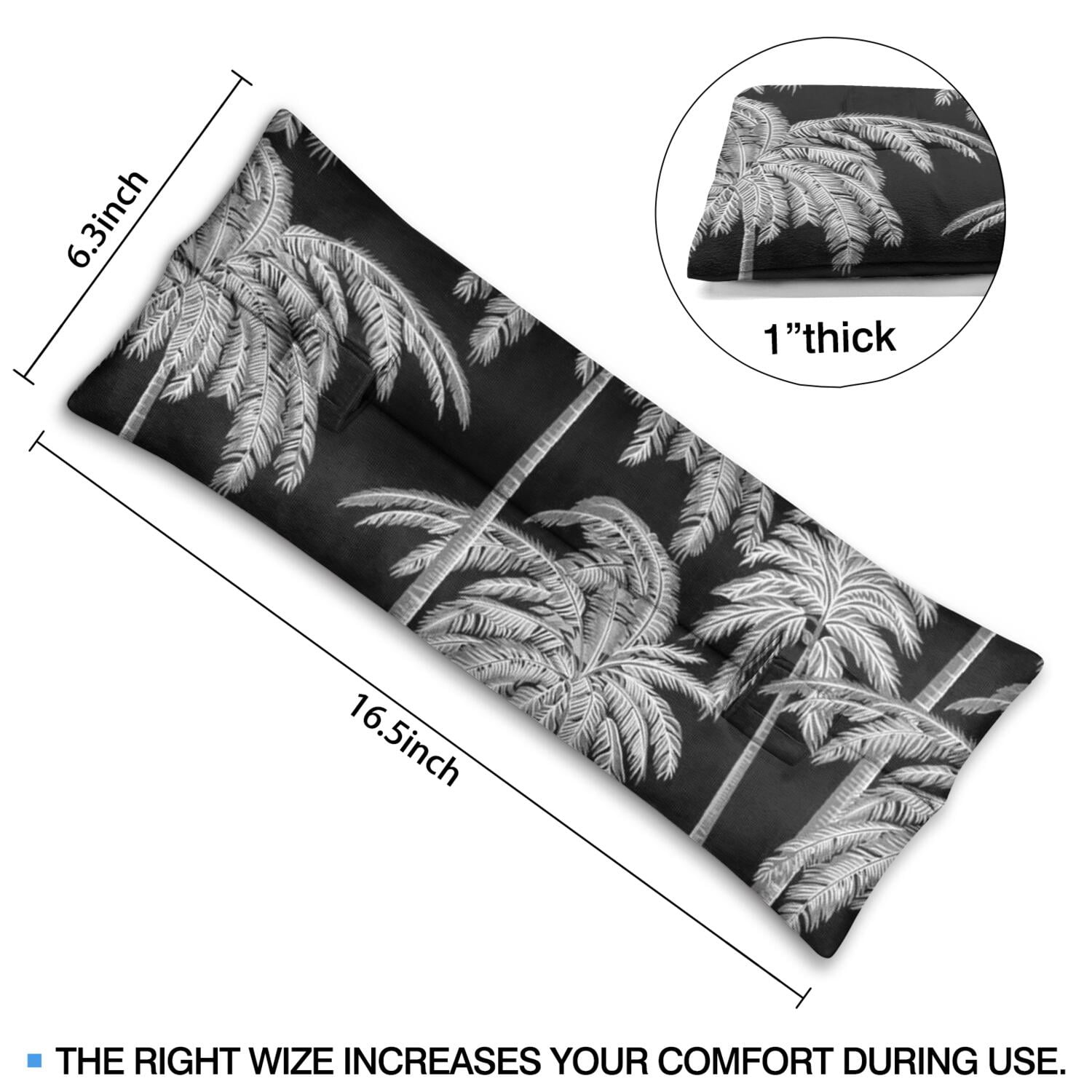 Hawaiian Sunset Beach Heart Surgery Pillow - Soft Car Seatbelt Protector for Patients