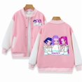 thumbnail image 4 of Pink Cotton Kids Baseball Jacket K Pop Demon Hunters Style Spring Autumn Winter, 4 of 10