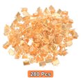 thumbnail image 3 of Unique Bargains 280Pcs Ribbon Crimp Clamp Ends, 8mm Bookmark Pinch Crimp Ends, Fasteners Clasp Crimp Ends, Light Golden, 3 of 6