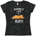 thumbnail image 3 of Inktastic Doodle Life is Ruff Golden Doodle Women's T-Shirt, 3 of 5