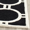 thumbnail image 6 of SAFAVIEH Cambridge CAM145E Handmade Black / Ivory Rug, 6 of 9