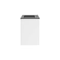 thumbnail image 5 of Sink Vanity Cabinet, Wall Mount, Black White, Ceramic, Melamine, Modern Contemporary, Hotel Bedroom Bathroom Master Suite Guest, 5 of 9